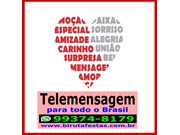 Telemensagem Romântica na Zona Leste Vila Rio Branco