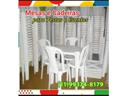 Mesas e Cadeiras para Festas no Jardim Assunção